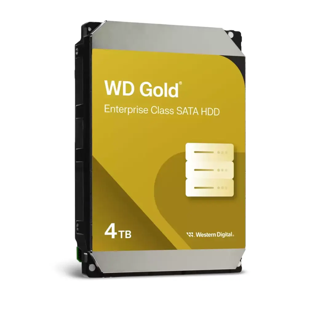 Western Digital Gold 4TB SATA 3.5 Inch 7200 RPM Internal Hard Drive