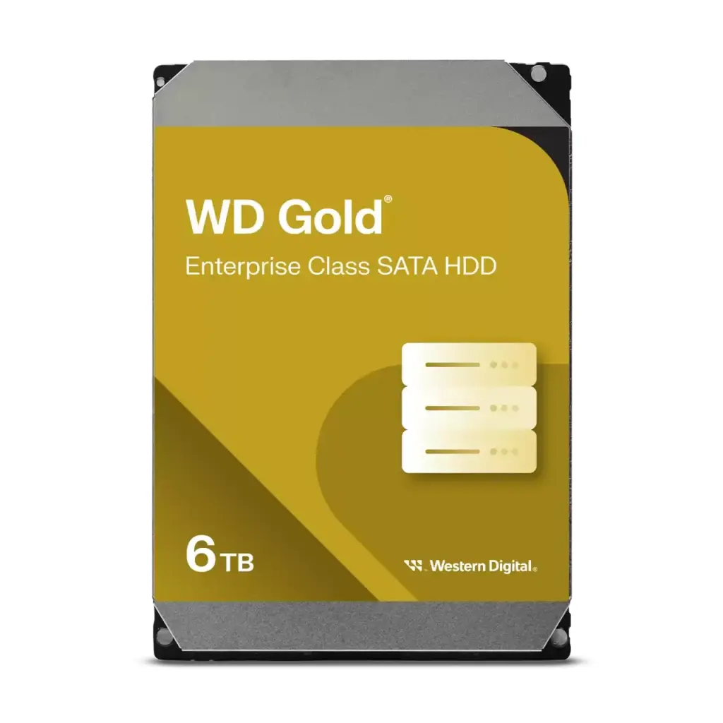 Western Digital Gold 6TB TB SATA 3.5 Inch 7200 RPM Internal Hard Drive