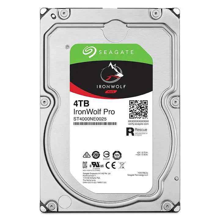 Seagate IronWolf Pro 72 4TB SATA 3.5 Inch 7200RPM Internal Hard Drive