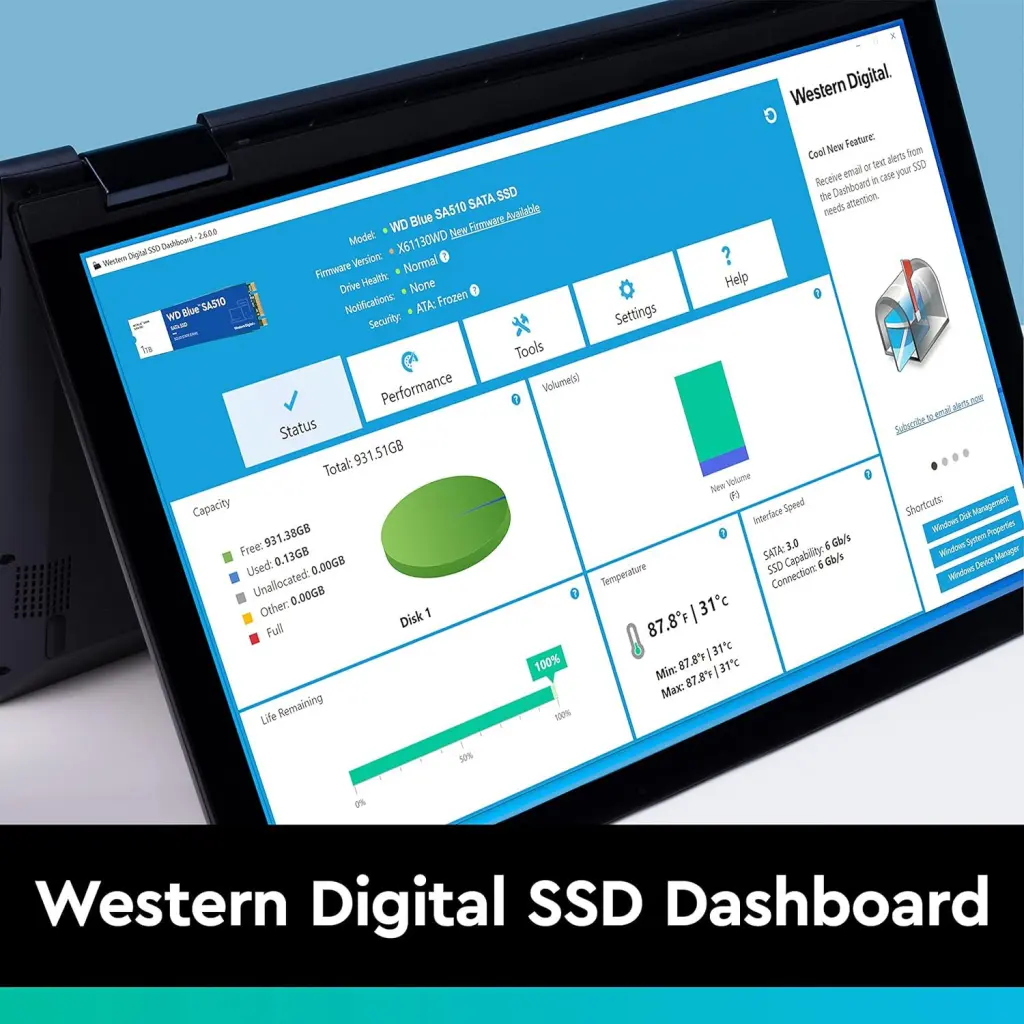 Western Digital Blue SA510 4TB 2.5 Inch SATA 6Gbs Internal SSD