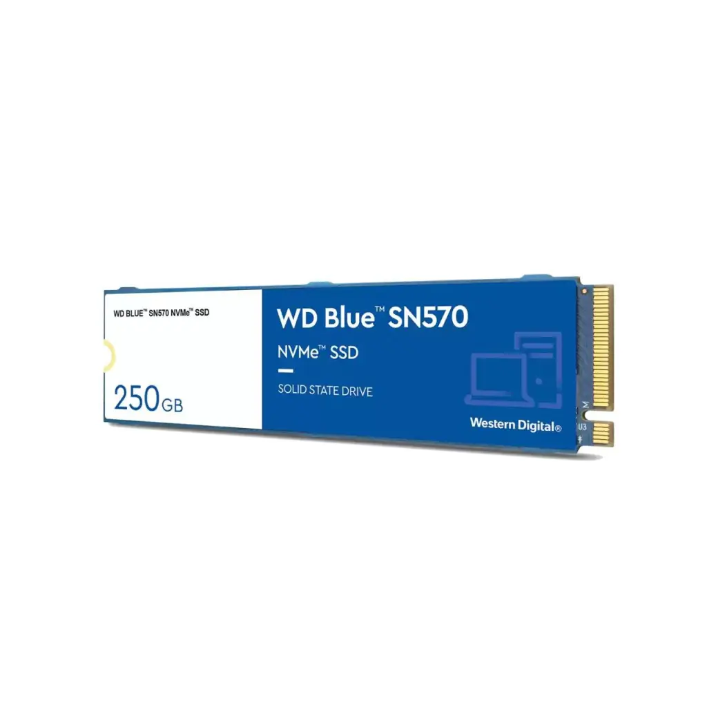 Western Digital Blue 250GB SN570 PCIe G3 M.2 NVMe Internal Solid State Drive