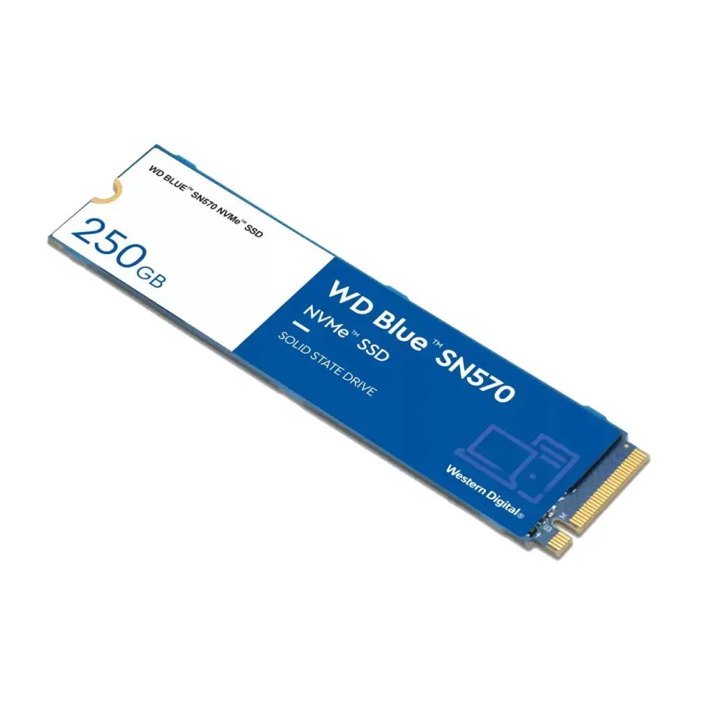 Western Digital Blue 250GB SN570 PCIe G3 M.2 NVMe Internal Solid State Drive