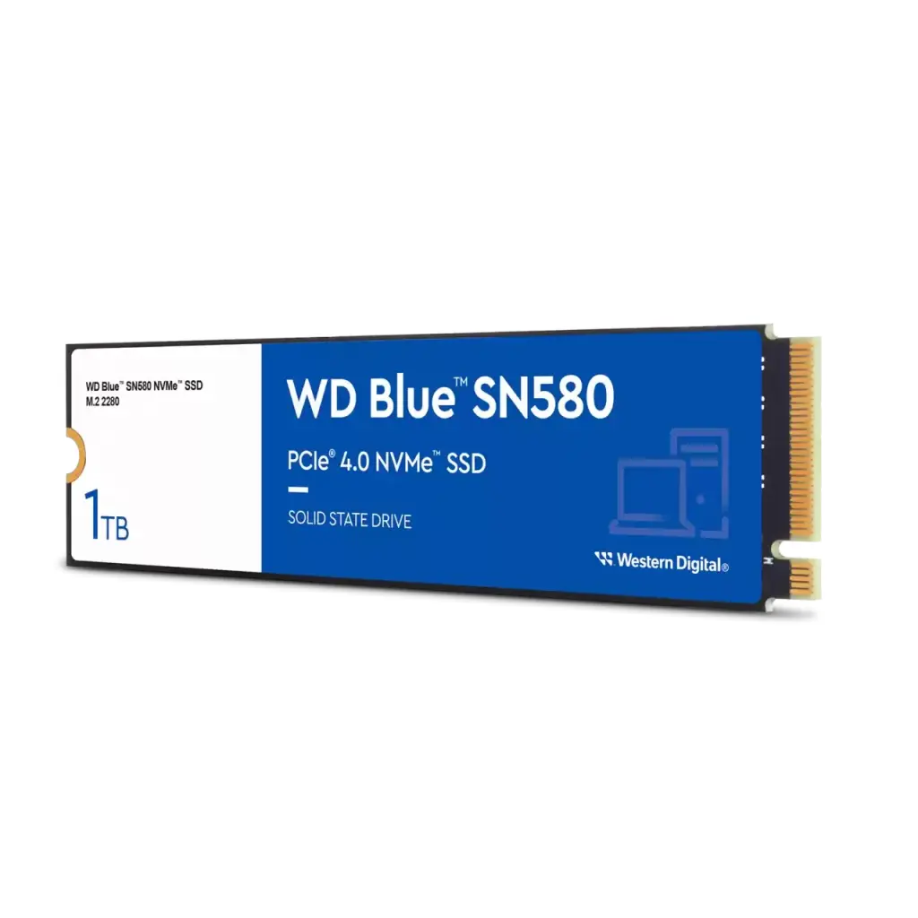 Western Digital Blue SN580 1TB M.2 PCI Express 4.0 TLC NVMe Internal Solid State Drive