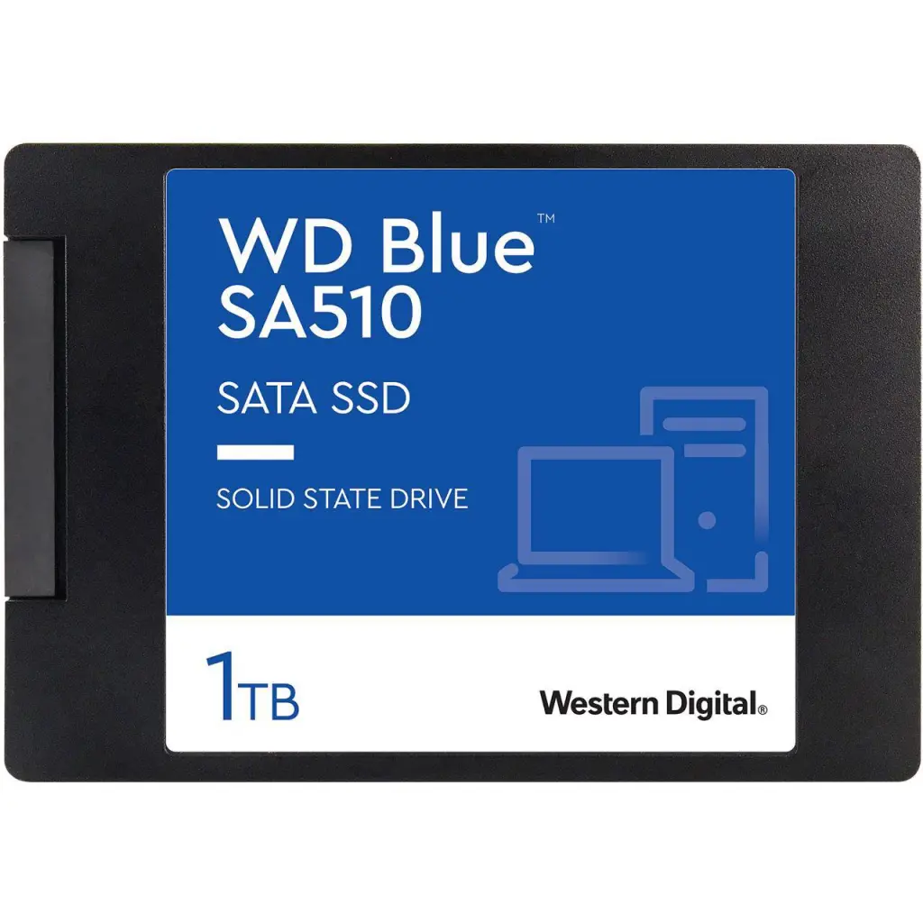 Western Digital Blue SA510 1TB SATA 6Gbs 2.5 Inch V3 560Mbs Read Speed 520Mbs Write Speed Internal Solid State Drive