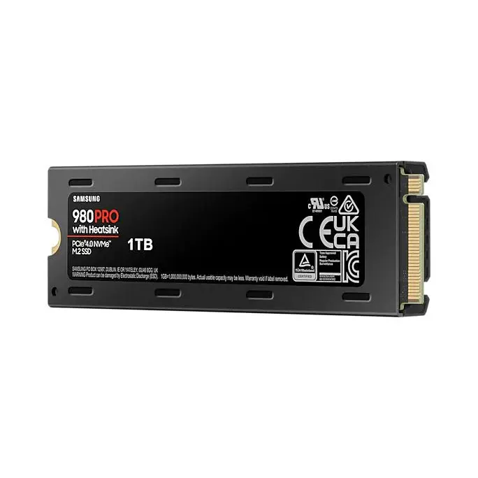 Samsung MZ V8P2T0 1TB 980 Pro PCIe 4.0 V NAND MLC NVMe Internal Solid State Drive with Heatsink