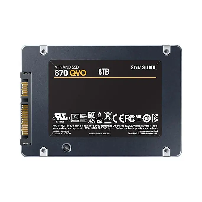 Samsung 8TB 870 2.5 Inch QVO SATA VNAND MLC Internal Solid State Drive Up to 560MBs Read Speed Up to 530MBs Write Speed