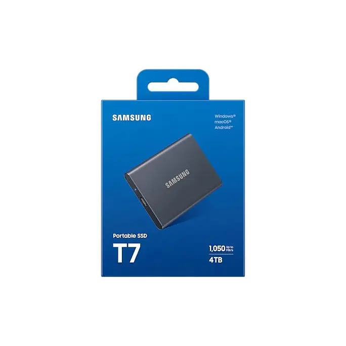 Samsung MU-PC4T0T T7 4TB USB-C Titanium Grey External Solid State Drive