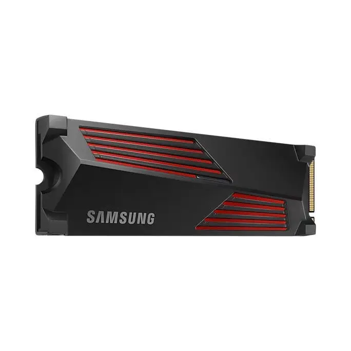 Samsung MZ-V9P1T0 1TB 990 PRO PCI Express 4.0 V-NAND MLC NVMe Internal Solid State Drive with Heatsink