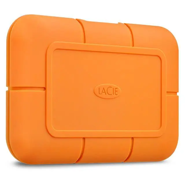 LaCie 4TB Rugged USB-C 2.5 Inch NVMe Orange External Solid State Drive