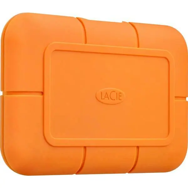 LaCie Rugged 2TB USB C Orange External Solid State Drive