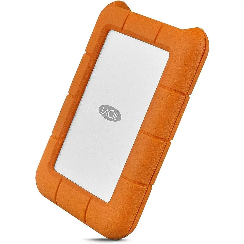 LaCie Rugged 1TB NVMe USB C Orange External Solid State Drive