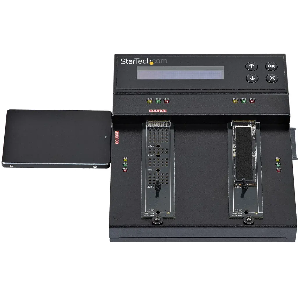 StarTech.com Standalone M.2 SATA and M.2 NVMe Duplicator and Eraser