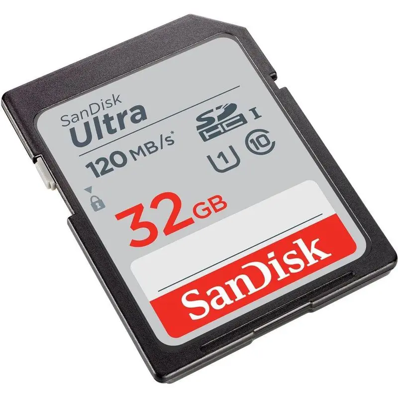 SanDisk Ultra 32GB Class 10 UHS I SDHC Memory Card