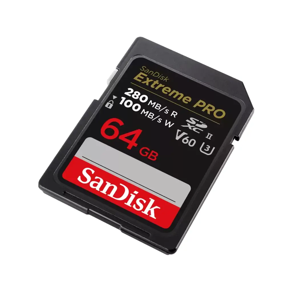 SanDisk Extreme PRO 64GB UHS-II Class 10 Memory Card