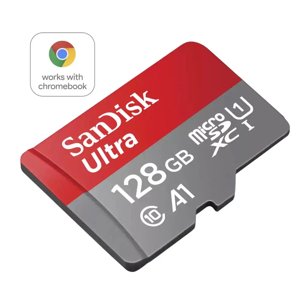 SanDisk Ultra 128GB MicroSDXC UHS-I Class 10 Memory Card for Chromebook