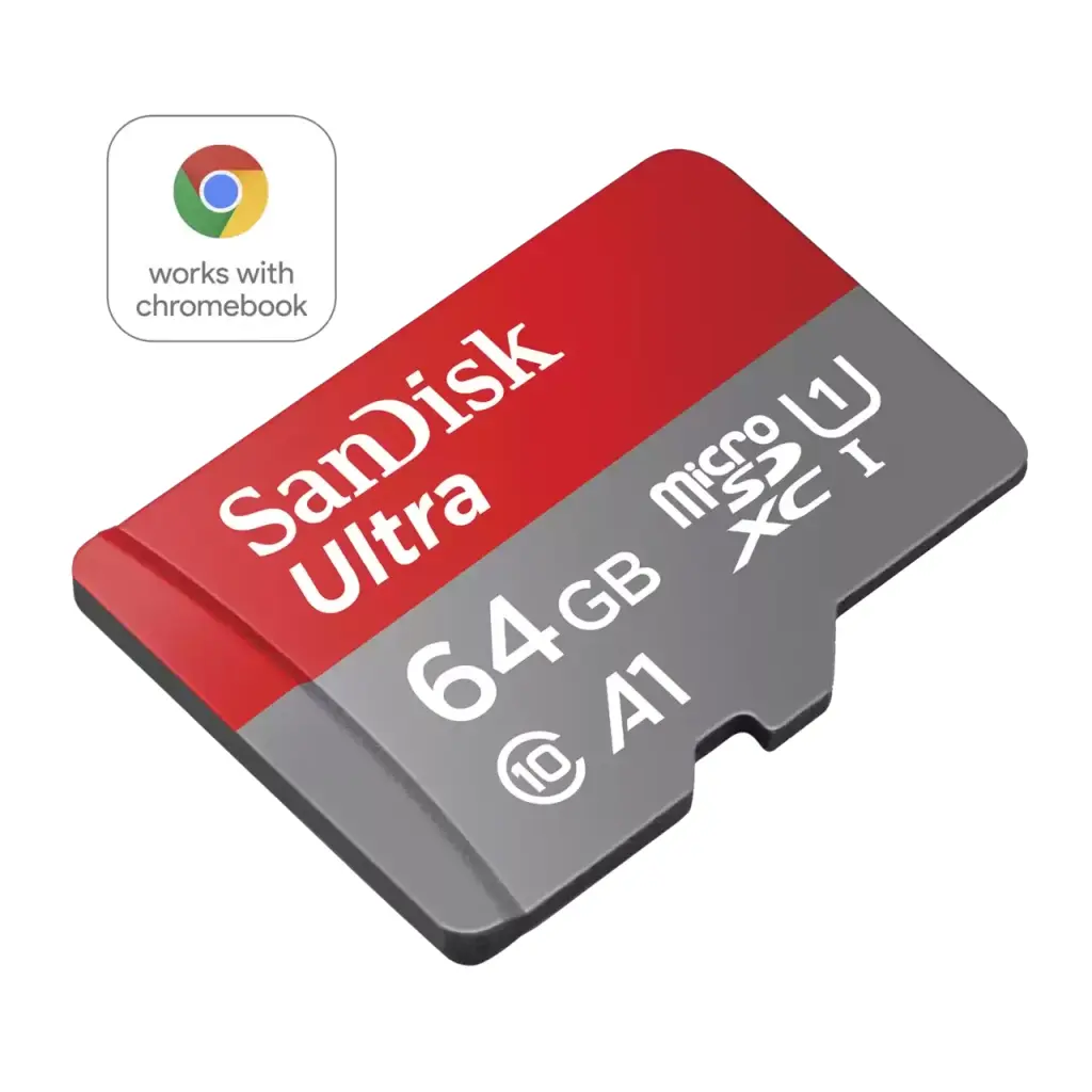 SanDisk Ultra 64GB MicroSDXC UHS-I Class 10 Memory Card for Chromebook