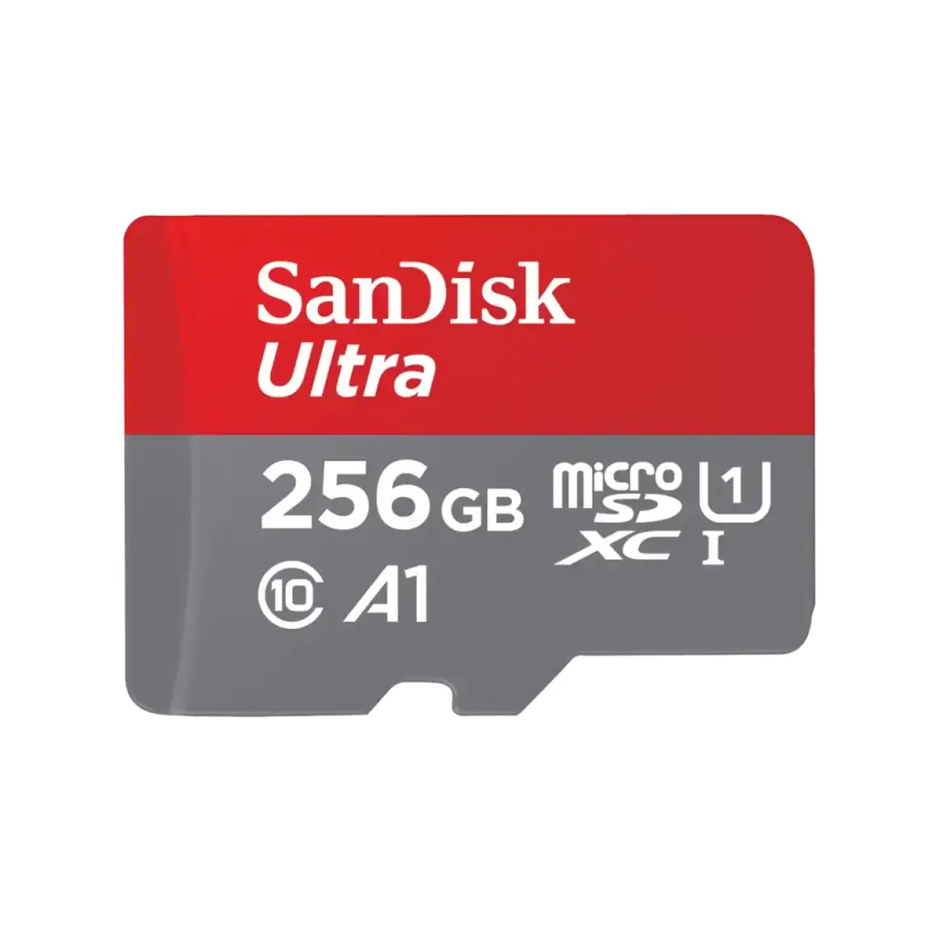 SanDisk Ultra 256GB UHS-I Class 10 MicroSDXC Memory Card and Adapter