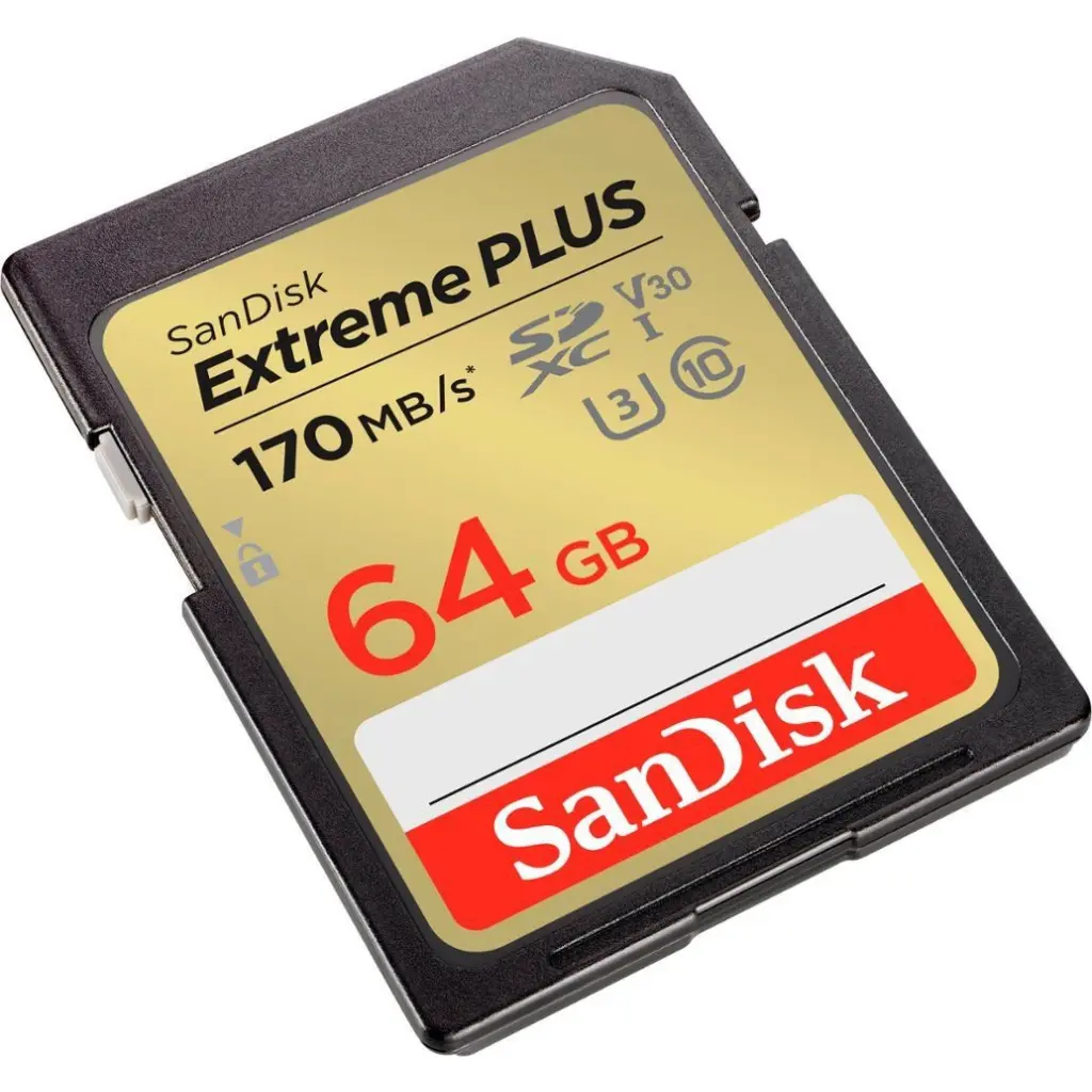 SanDisk Extreme PLUS 64GB UHS-I U3 Class 10 Memory Card