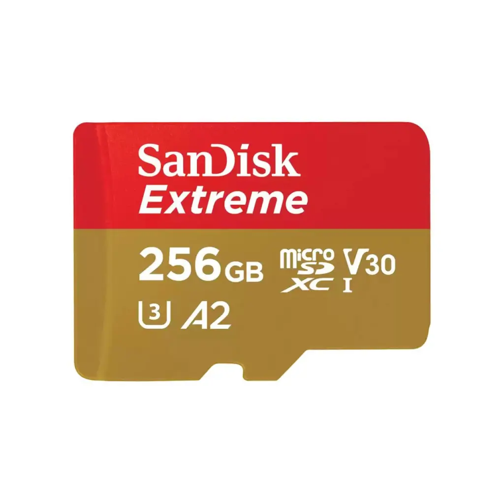 SanDisk Extreme PLUS 256GB MicroSDXC Memory Card and Adapter