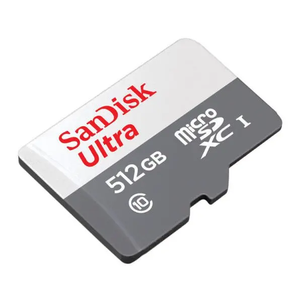 SanDisk Ultra 512GB Class 10 A1 UHS-I U1 MicroSDXC Memory Card and Adapter