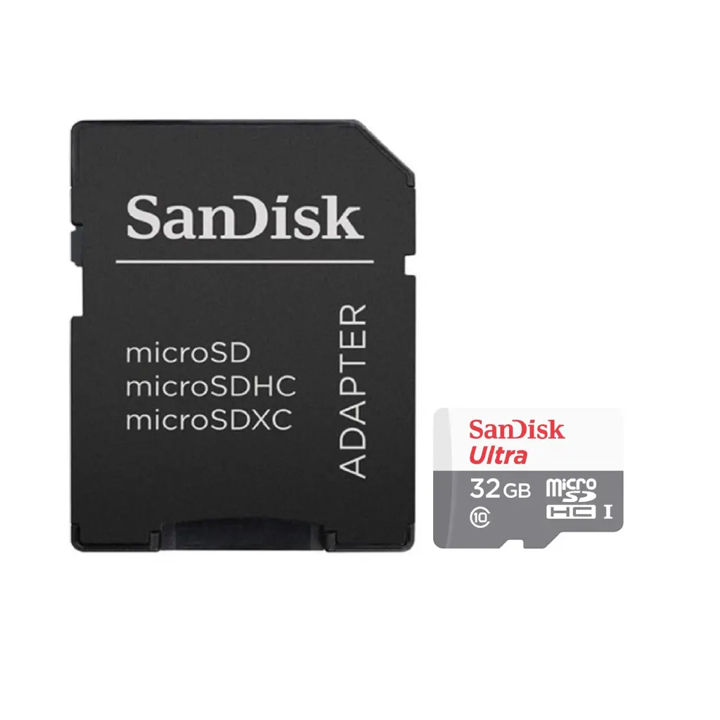 SanDisk Ultra 32GB MicroSDXC Class 10 Memory Card and Adapter