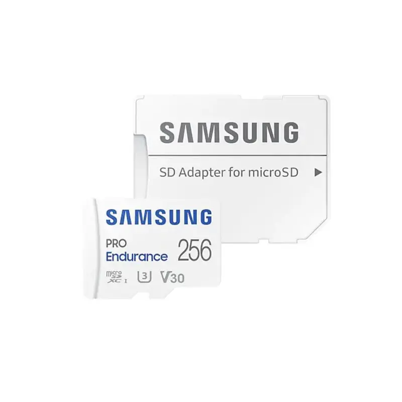 Samsung PRO Endurance 256GB Class 10 MicroSDHC Memory Card and Adapter