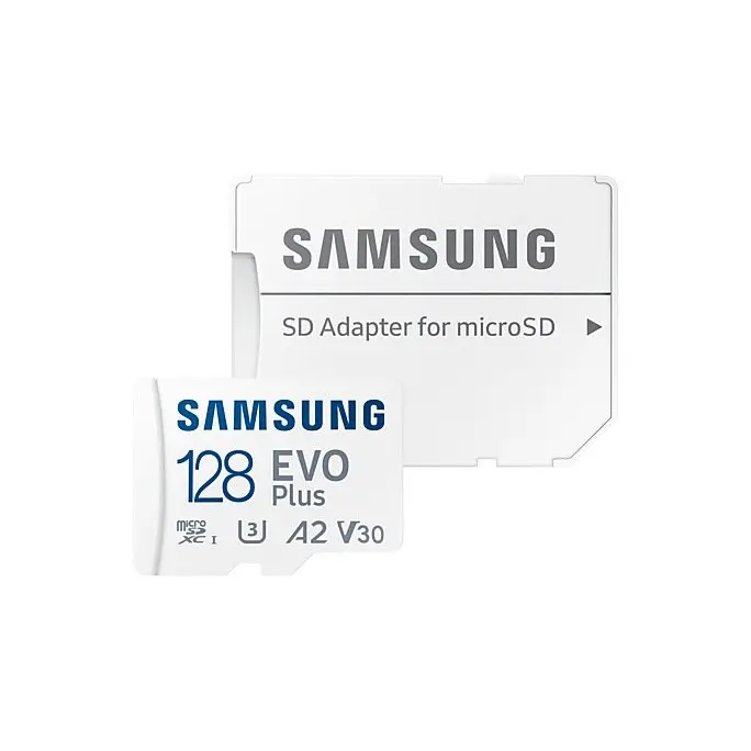 Samsung 128GB Evo Plus V30 A2 MicroSDXC Memory Card and Adapter