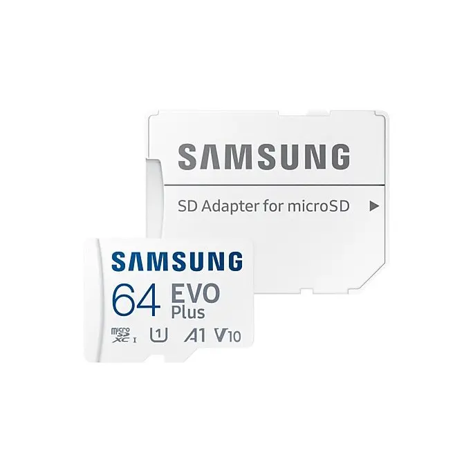 Samsung 64GB Evo Plus V30 A2 MicroSDXC Memory Card and Adapter