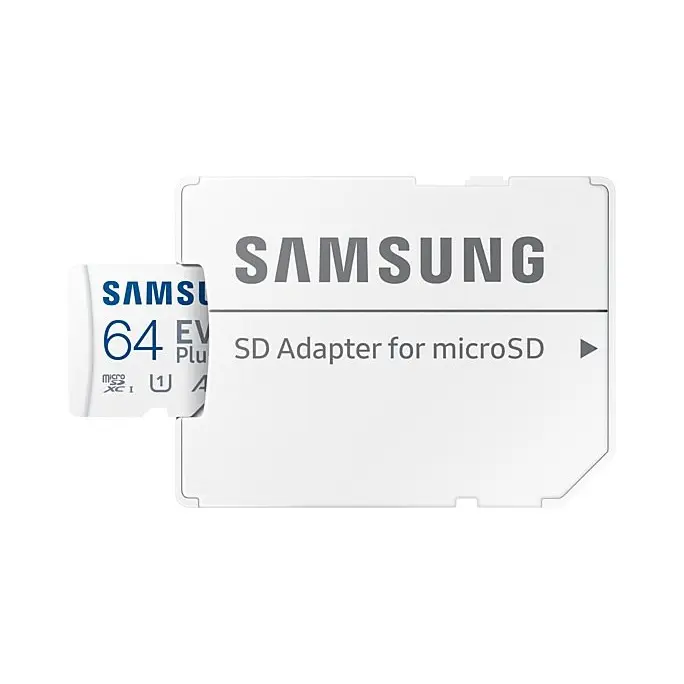 Samsung 64GB Evo Plus V30 A2 MicroSDXC Memory Card and Adapter