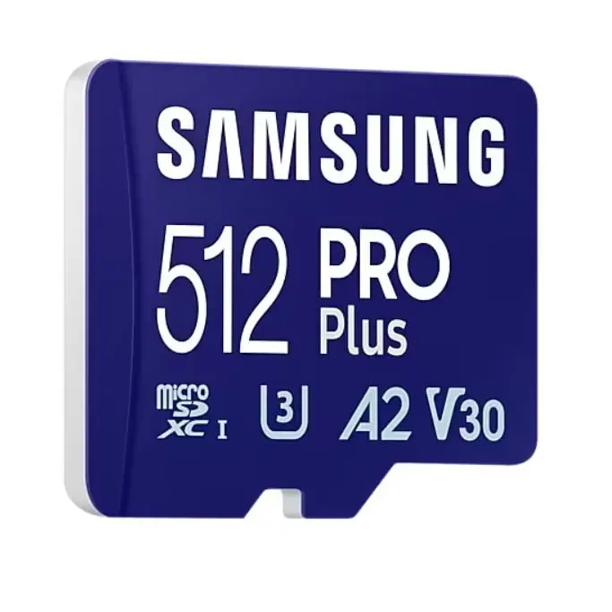 Samsung Pro Plus 512GB MicroSDXC UHS-I Class 10 Memory Card and Adapter