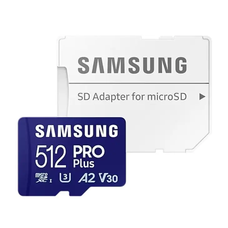 Samsung Pro Plus 512GB MicroSDXC UHS-I Class 10 Memory Card and Adapter