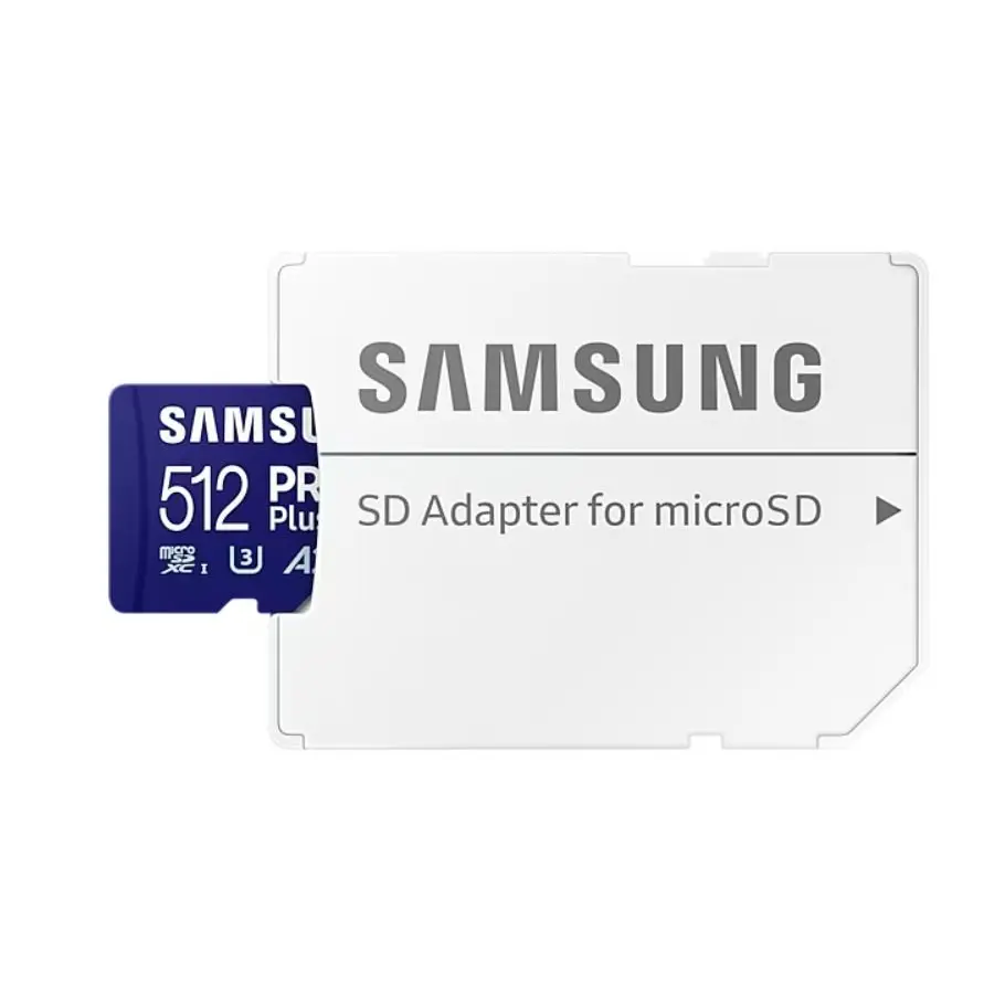 Samsung Pro Plus 512GB MicroSDXC UHS-I Class 10 Memory Card and Adapter