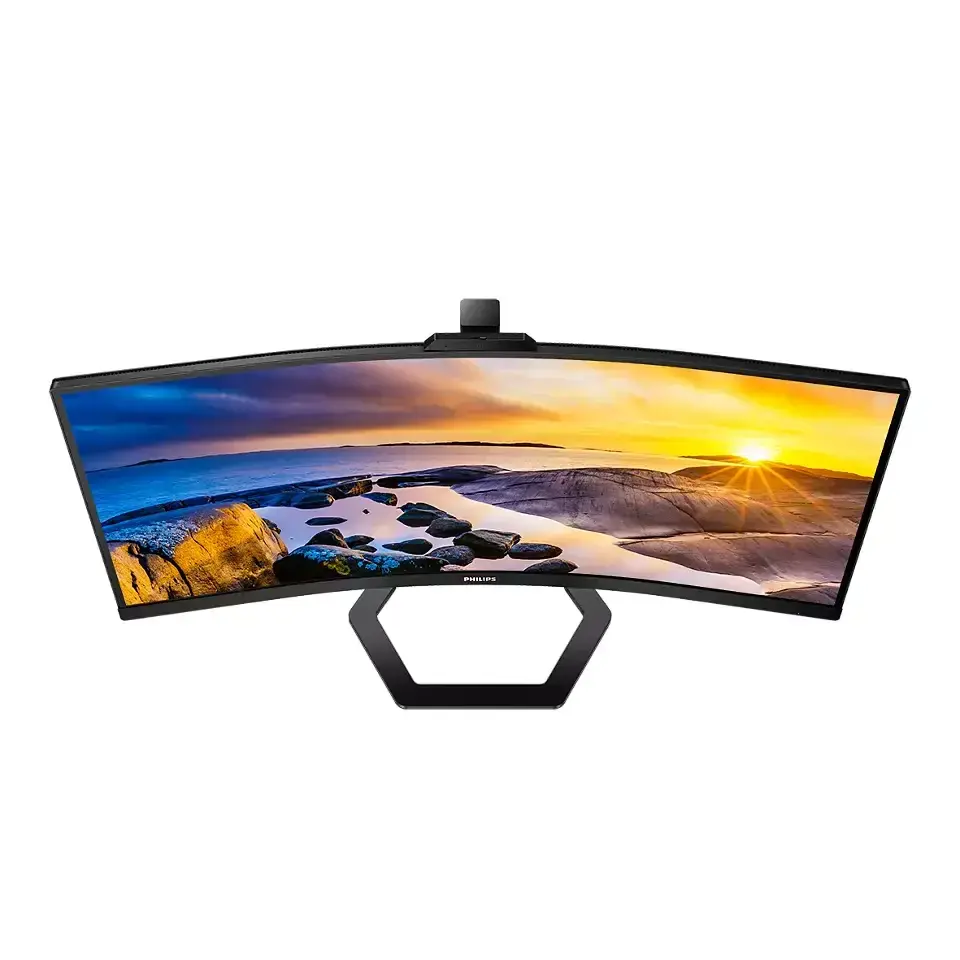 Philips 5000 Series 34 Inch 3440 x 1440 Pixels 4K Ultra HD VA Panel HDMI DisplayPort USB-C Monitor with Built-in Webcam