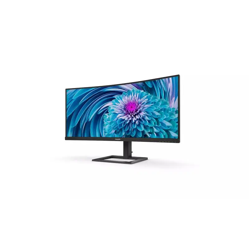 Philips E Line 346E2CUAE 34 Inch 3440 x 1440 Full HD Resolution Curved Wide Quad HD 100Hz Refresh Rate DisplayPort USB HDMI USB C LED Monitor