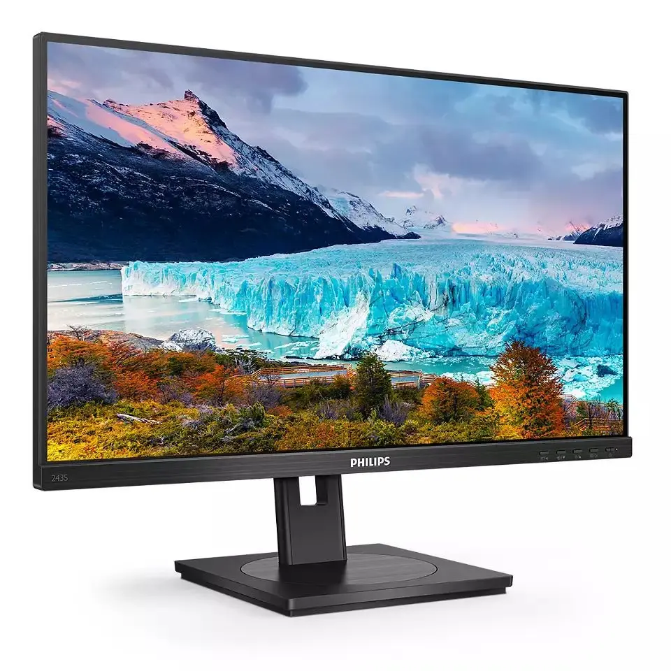 Philips S Line 243S1 23.8 Inch 1920 x 1080 Pixels Full HD IPS Panel HDMI DisplayPort USB-C Height Adjustable Monitor