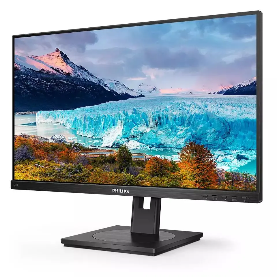 Philips S Line 243S1 23.8 Inch 1920 x 1080 Pixels Full HD IPS Panel HDMI DisplayPort USB-C Height Adjustable Monitor