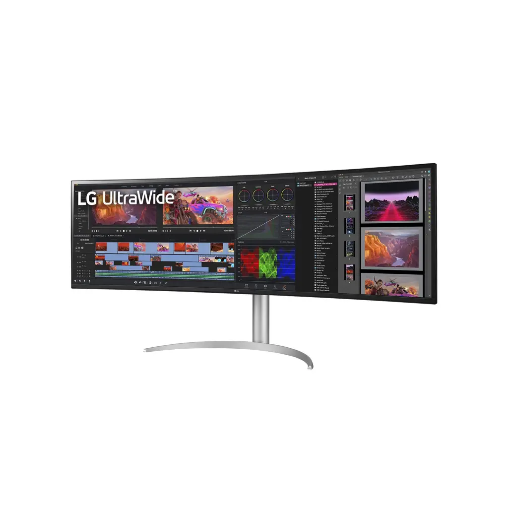 LG 49WQ95C-W 49 Inch 5120 x 1440 Pixels UltraWide Dual Quad HD FreeSync Premium Pro HDMI DisplayPort Monitor