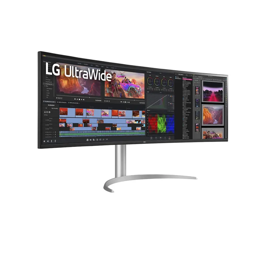 LG 49WQ95C-W 49 Inch 5120 x 1440 Pixels UltraWide Dual Quad HD FreeSync Premium Pro HDMI DisplayPort Monitor