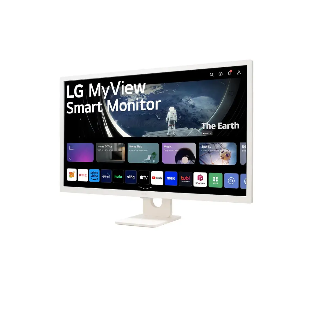 LG 32SR50F-W 31.5 Inch 1920 x 1080 Pixels Full HD IPS Panel HDMI USB White Smart Monitor