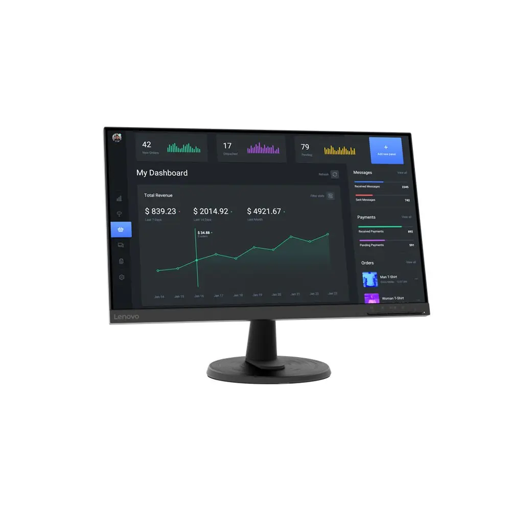 Lenovo ThinkVision C24-40 23.8 Inch 1920 x 1080 Pixels Full HD VA Panel AMD FreeSync 4ms Response Time HDMI VGA Monitor