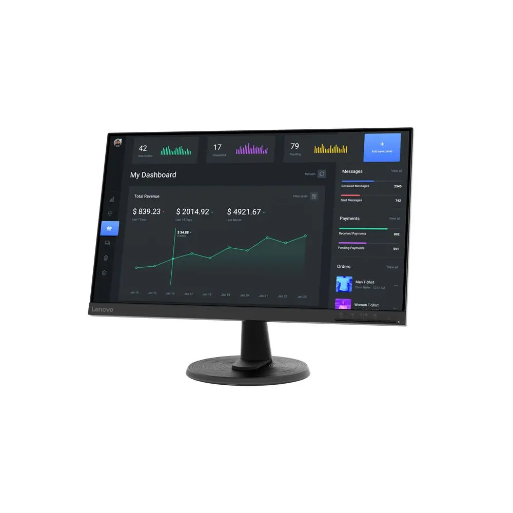 Lenovo ThinkVision C24-40 23.8 Inch 1920 x 1080 Pixels Full HD VA Panel AMD FreeSync 4ms Response Time HDMI VGA Monitor