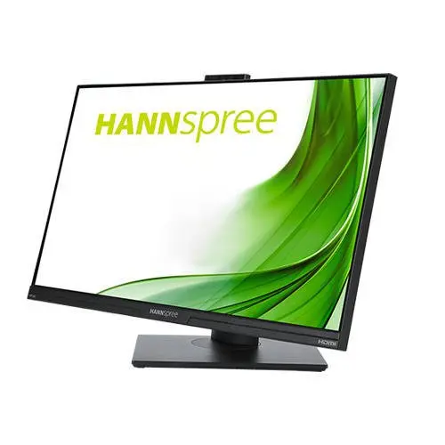 Hannspree HP240WJB 23.8 Inch 1920 x 1080 Pixels Full HD HDMI DisplayPort VGA USB Hub Monitor with Built-in Webcam