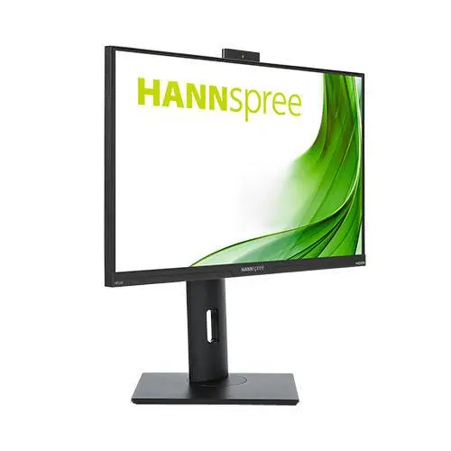 Hannspree HP240WJB 23.8 Inch 1920 x 1080 Pixels Full HD HDMI DisplayPort VGA USB Hub Monitor with Built-in Webcam