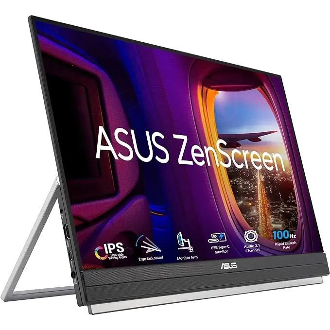 ASUS ZenScreen MB229CF 21.5 Inch 1920 x 1080 Pixels Full HD IPS Panel HDMI USB-C Portable Monitor