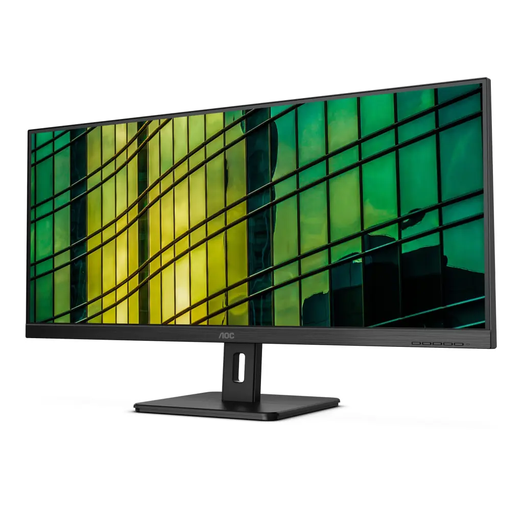 AOC U34E2M 34 Inch 3440 x 1440 Pixels Wide Quad HD VA Panel Adaptive Sync HDMI DisplayPort Monitor