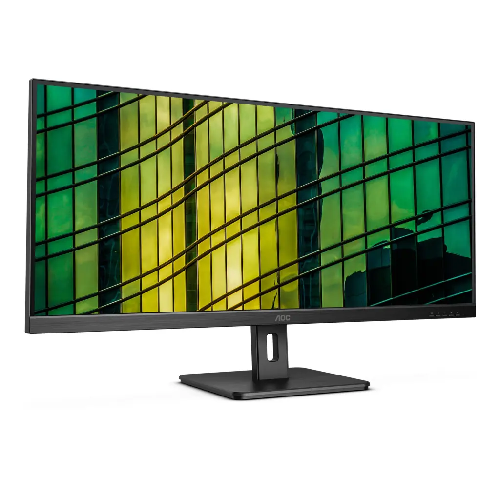 AOC U34E2M 34 Inch 3440 x 1440 Pixels Wide Quad HD VA Panel Adaptive Sync HDMI DisplayPort Monitor