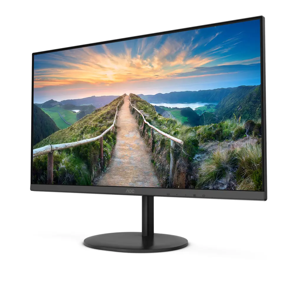 AOC V4 Q24V4EA 23.8 Inch 2560 x 1440 Pixels 2K Ultra HD Resolution 75Hz Refresh Rate 4ms Response Time HDMI DisplayPort LED Monitor