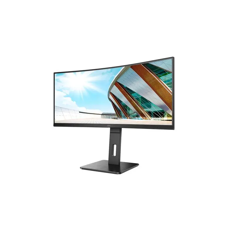 AOC Pro Line CU34P2A 34 Inch VA 3440 x 1440 Ultra WQHD 100Hz MM HA HDMI DP USB LED Monitor Black