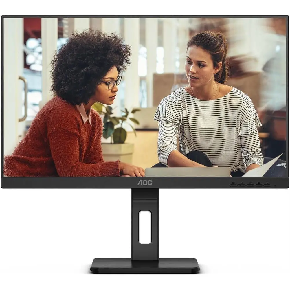 AOC 27E3QAF 27 Inch 1920 x 1080 Pixels Full HD IPS Panel HDMI VGA DisplayPort Height Adjustable Monitor