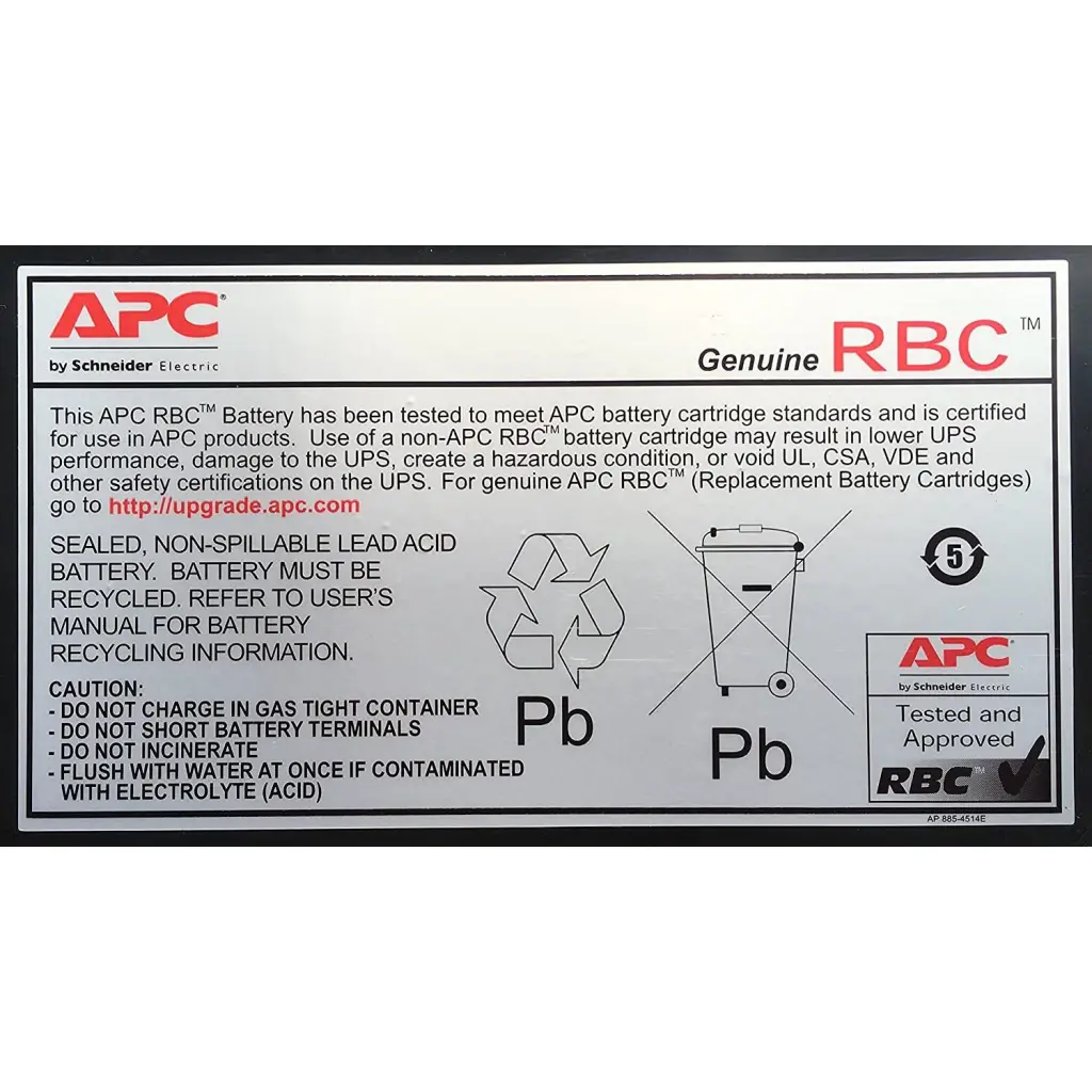 APC Replacement Battery Cartridge 118